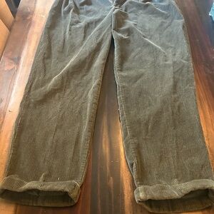 Men's Corduroy Pants - Olive Green
